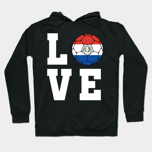 Paraguay Football Hoodie by footballomatic